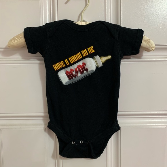 Rabbit Skins | One Pieces | Rabbit Skins Infant Jersey Bodysuit Acdc ...